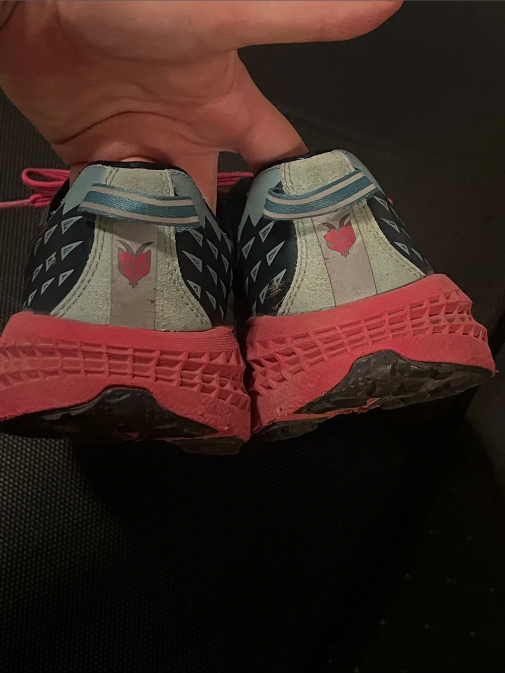 Hoka One One Women's Light Blue and Pink Athletic Shoes